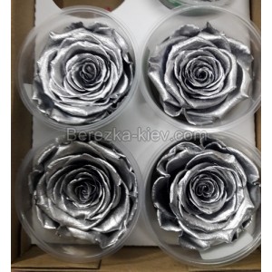 Роза метал-серебро